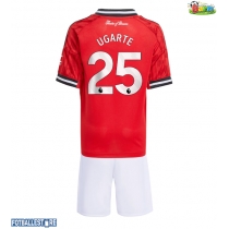 Manchester United Manuel Ugarte #25 Hjemmedraktsett Barn 2025-26 Kortermet (+ Korte bukser)